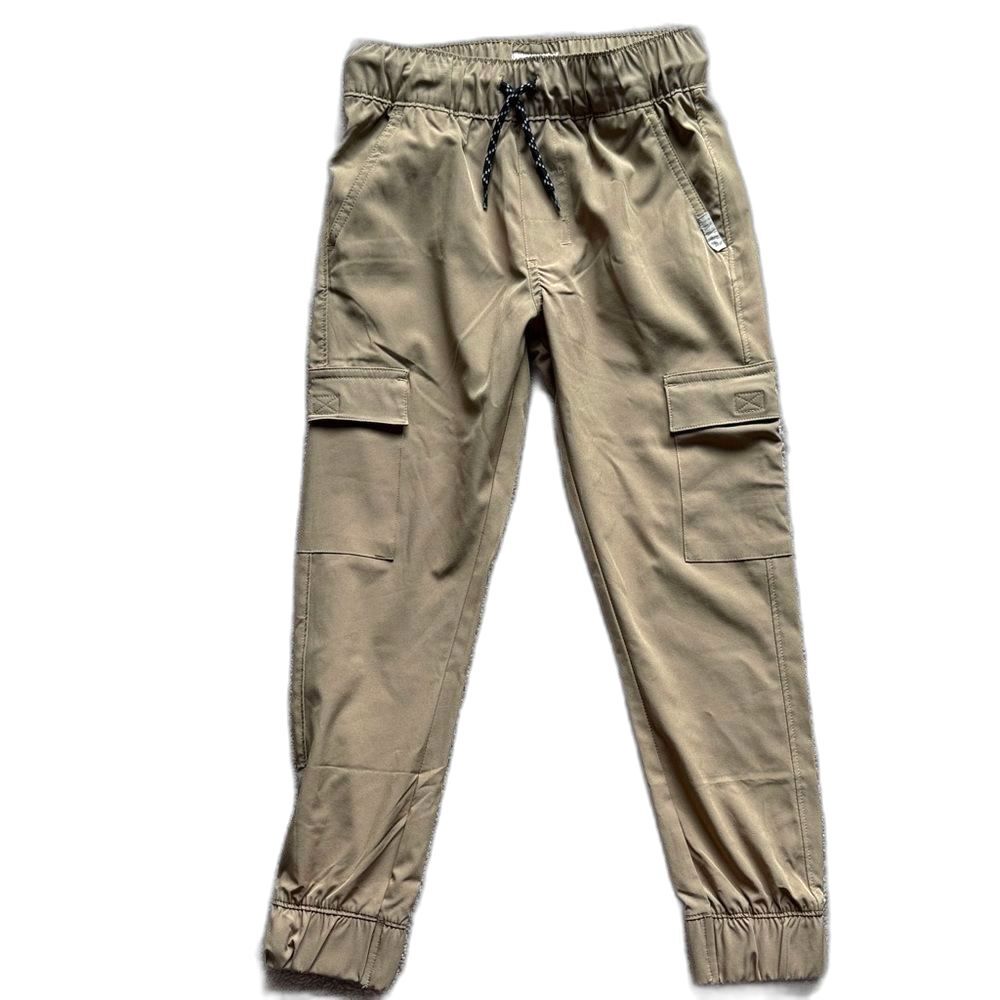 Weatherproof Kids Cargo Joggers Boys Size 8 Tan Brown Utility Pants Gorpcore M
